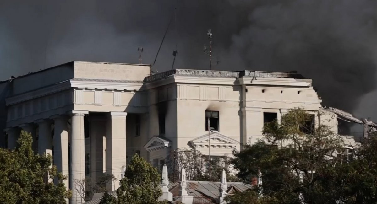 Around 12:00 on September 22, the Defense Forces of Ukraine launched a successful attack on the headquarters of the russian Black Sea Fleet in the temporarily occupied Sevastopol