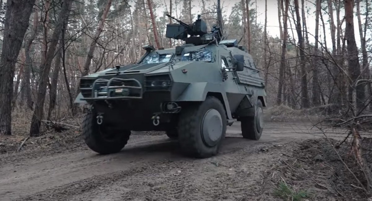 Oncilla armored vehicle, manufactured by Poland's Mista, in service with the Khartiia Brigade