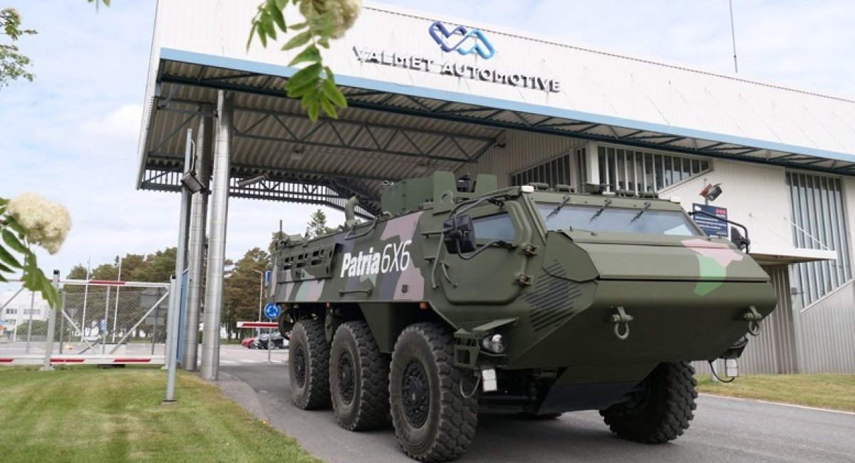 Patria 6x6 APC rolls off the assembly line at the Valmet Automotive plant / Photo credit: Patria