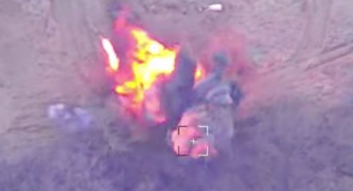 Aerial reconnaissance ensures no safe hiding spots for russian artillery / screenshot from video 