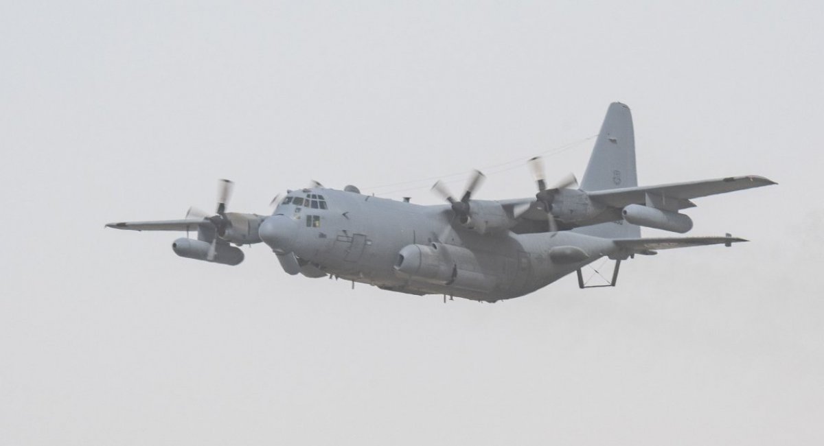 EC-130H Compass Call at a Saudi airbase / Photo credit: U.S. Department of War
