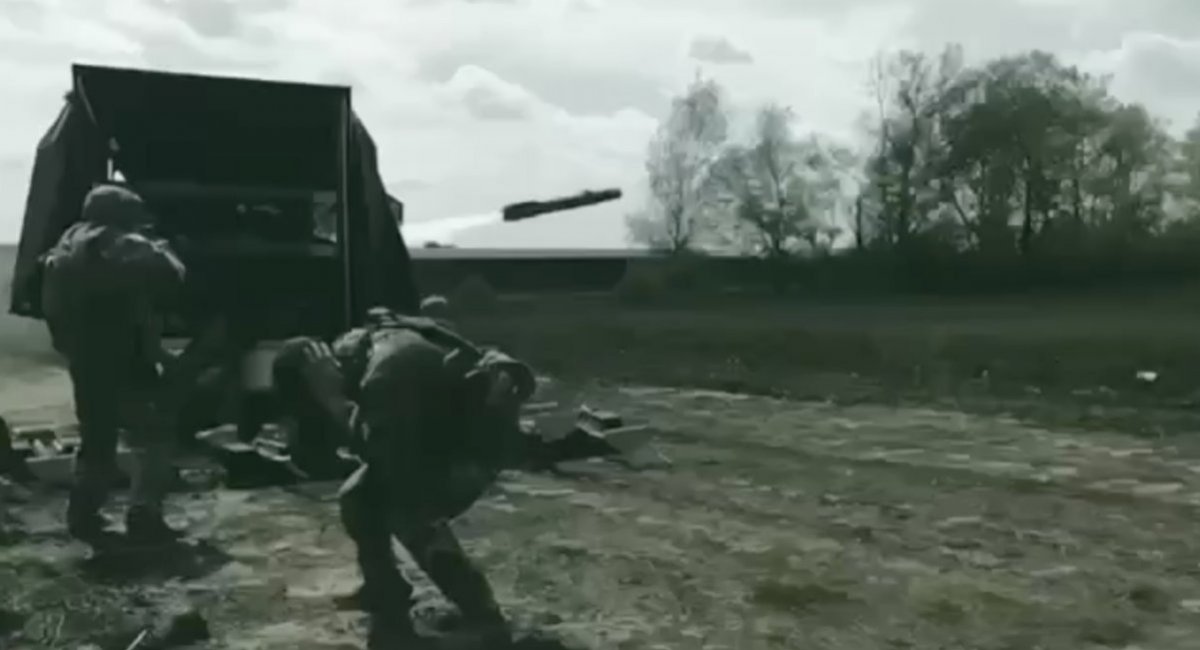 Ukrainian soldiers launch Brimstone missiles on russian positions / Screenshot from a video published by Ukrainian servicemen online