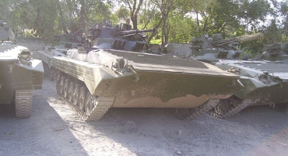 BMP-1U IFVs with the Shkval remote controlled combat modules that belonged to the Georgian army / Archive photo from open sources