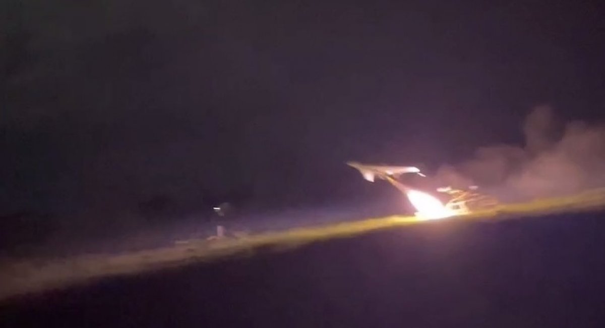 Illustrative photo: Shahed-136 launch from a designated takeoff site in russia-controlled territory / Photo source: russian media