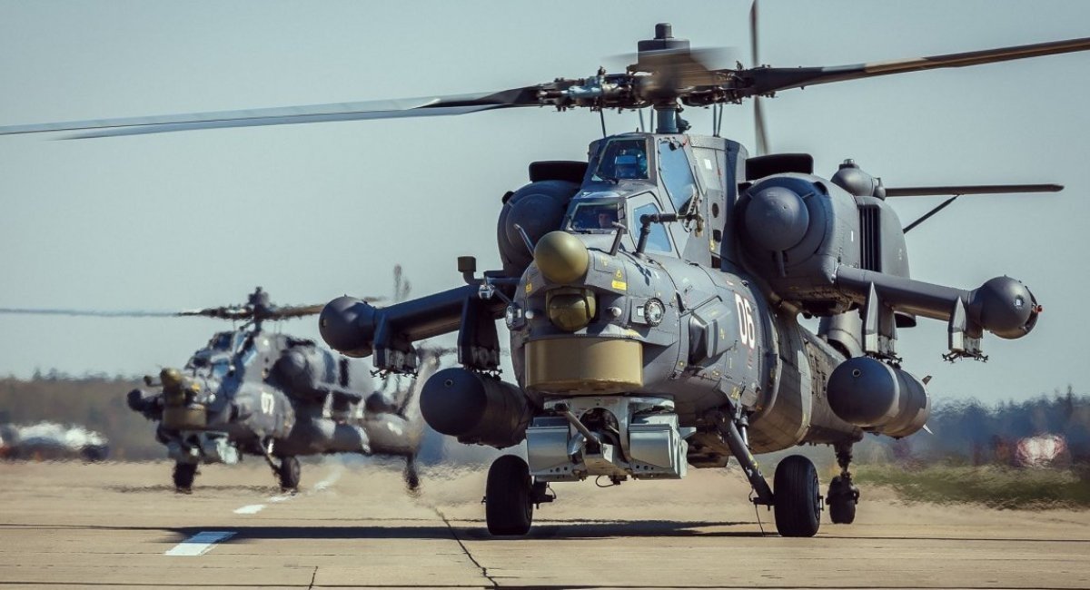 Russian Mi-28 helicopters