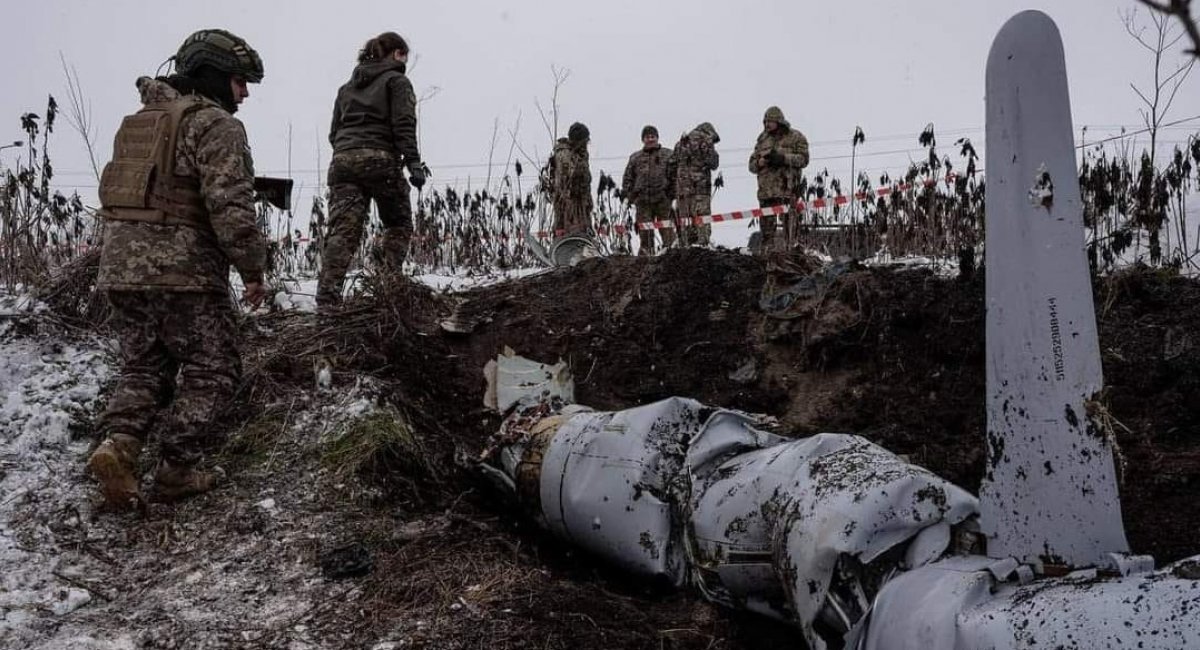 Photo for illustration / russian cruise missile that was shot down by Ukrainian troops. Source - General Staff of the Ukrainian Armed Forces