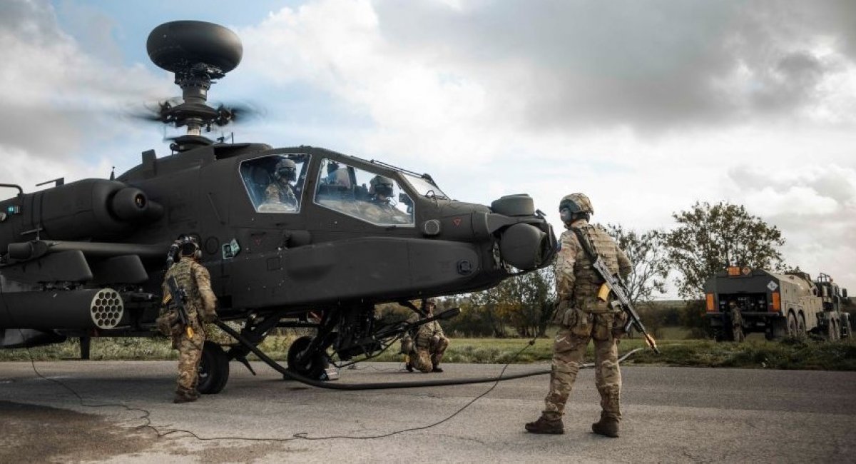 British military drills with AH-64E Guardian in "field conditions", November 2022 / Photo credit: Forces.net