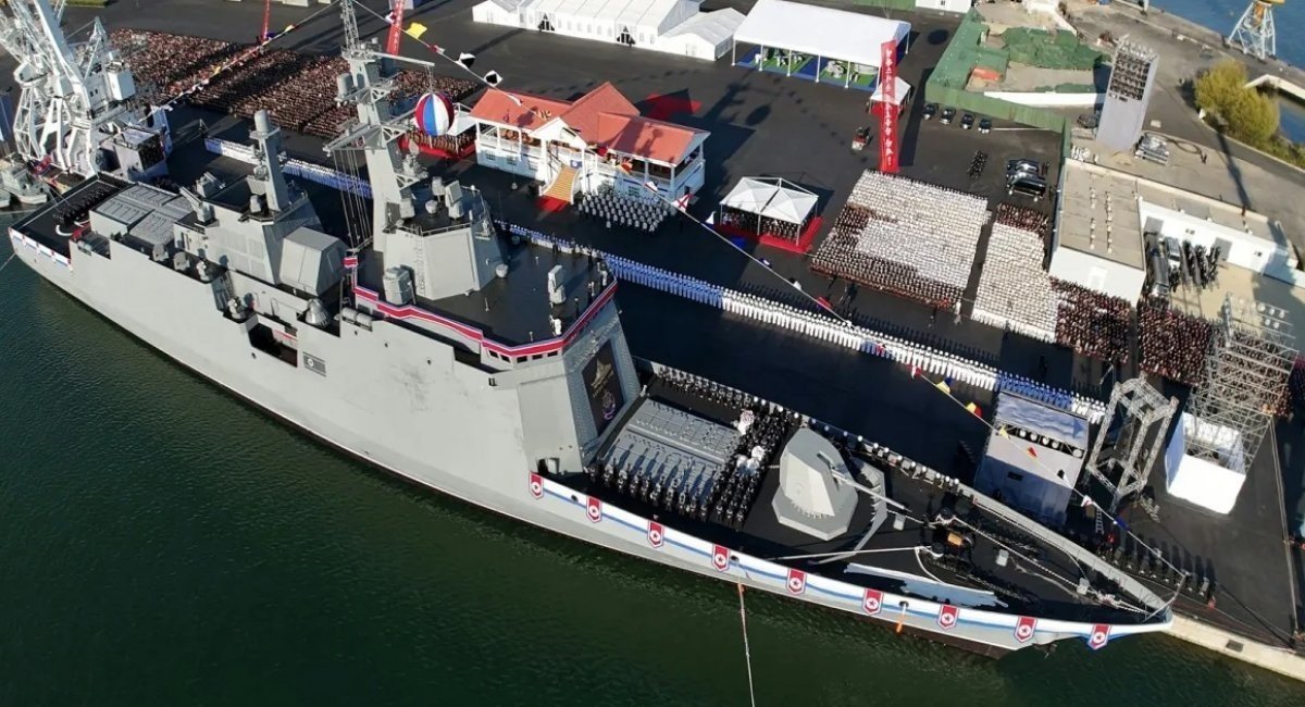  The North Korean Navy ship called Choe Hyon, April 2025 / Open-source illustrative photo
