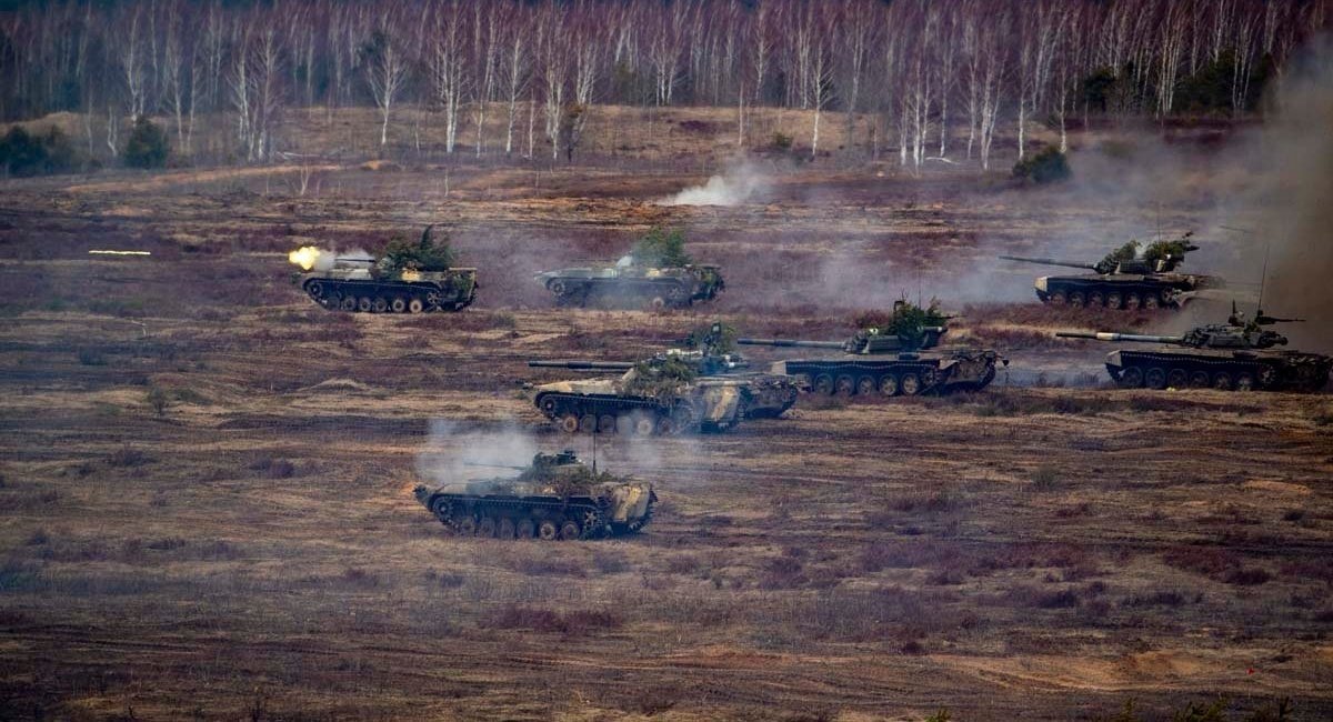 Illustrative photo: russian and belarusian tanks take part in a joint exercise / Open source photo