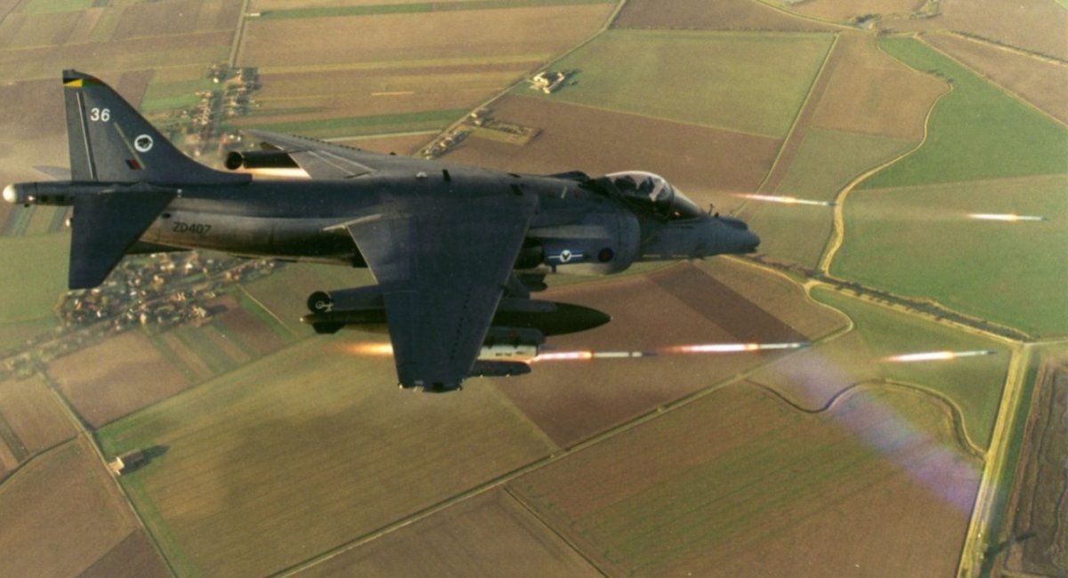 CRV7 launch from a Harrier / Open-source illustrative photo