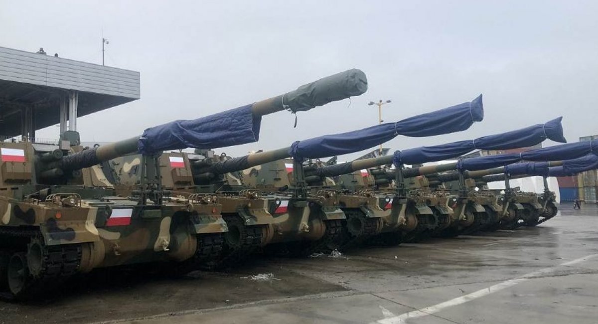 Photo for illustration / The first batch of 24 South Korean K9 155mm self-propelled howitzers arrived in Poland. Picture - Hanwha Defense