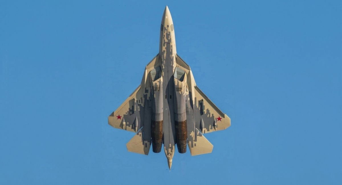 Illustrative photo: a russian Su-57 multirole fighter mid-flight / Open-source photo