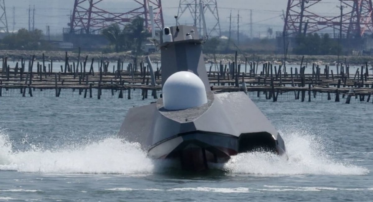 Taiwanese Endeavor Manta maritime drone / Photo credit: CNA