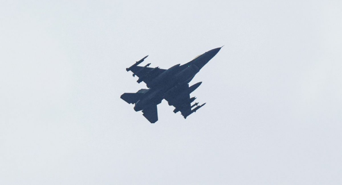 A Ukrainian F-16 during a combat sortie, February 2025 / Open-source photo