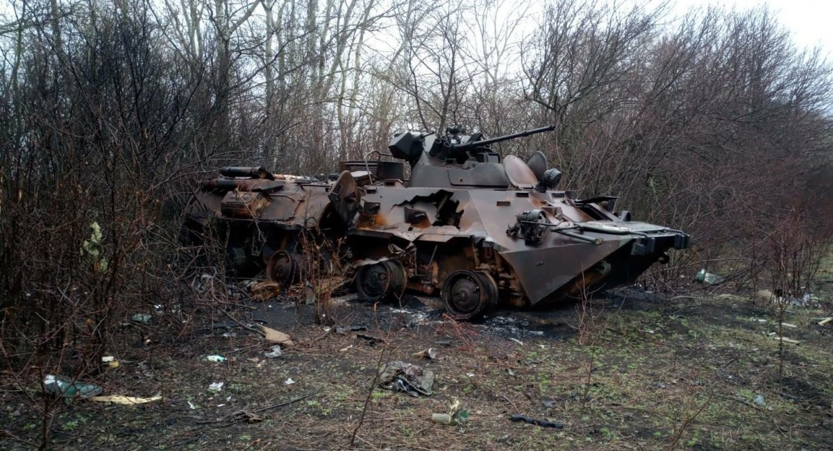 russia's destroyed BTR-82A 