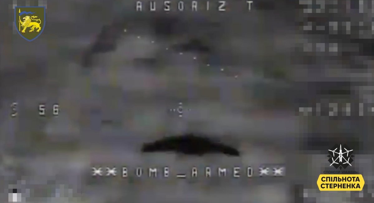 Ukrainian forces strike a blow to russian surveillance and artillery coordination / screenshot from video 