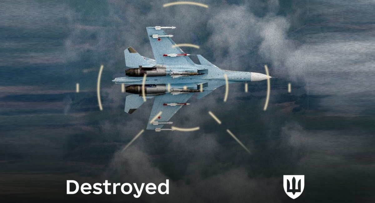 russia’s Su-34 was shot down in the Zaporizhia direction / Illustration by Ukraine's MoD