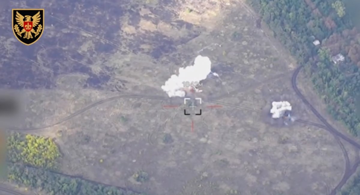Artillery reconnaissance from the 15th Brigade detected and eliminated critical components of russian Buk-M2 air defense system / screenshot from video 