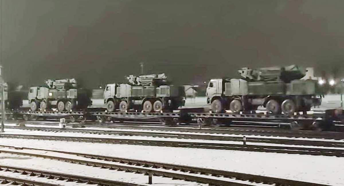 According to a video published by the Russian Ministry of Defense, the Russian army has deployed Pantsir-S1 air defense systems to Belarus / Photo: Screen Shot video footage Russian MoD