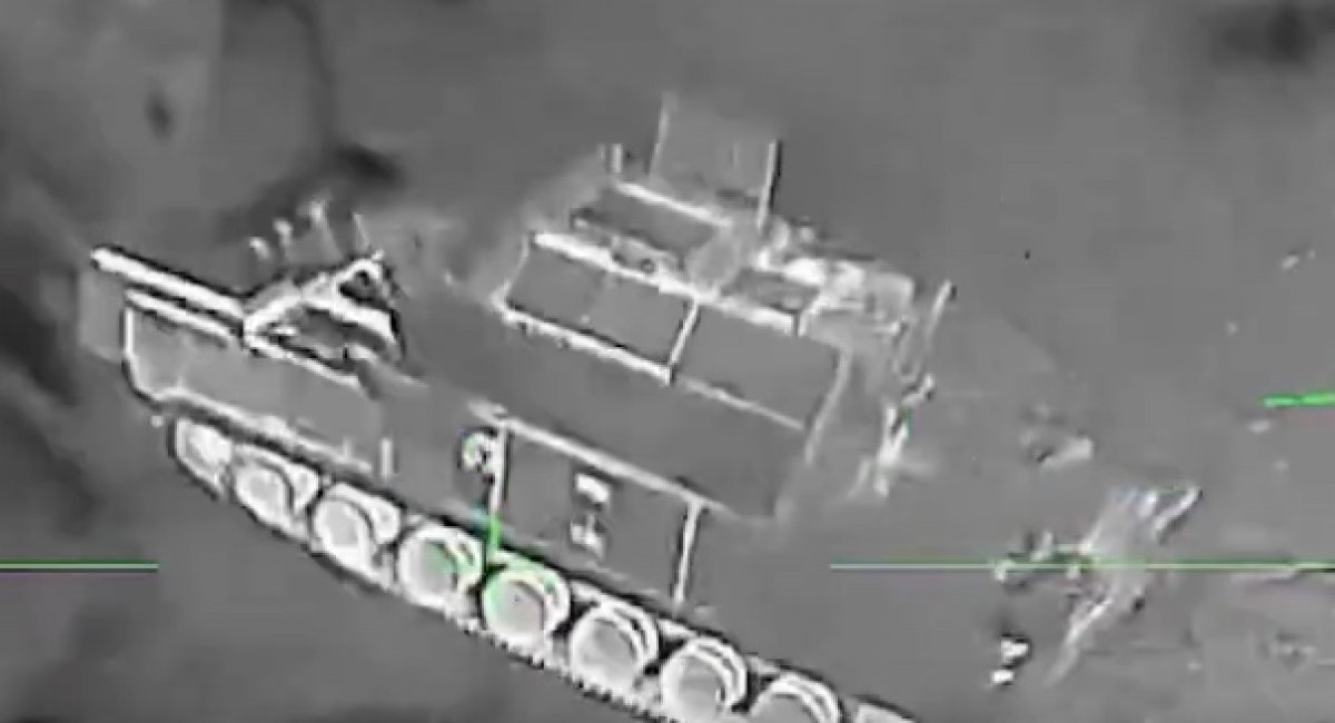 The Tor-M2 short-range air defense system / screenshot from video 