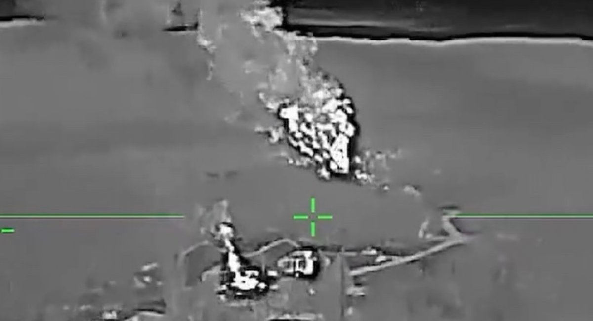 Ukrainian forces targeted a concealed missile storage site east of Simferopol, disrupting a critical strike asset / screenshot from video 