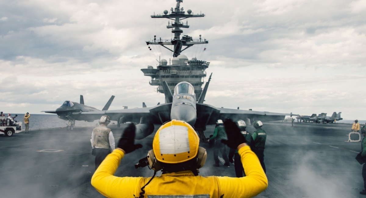 FA-18E fighter before taking off from the USS George Washington aircraft carrier / Illustrative photo credit: U.S. Department of Defense