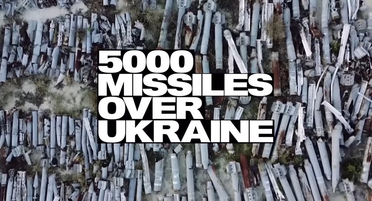 Five thousands - this is a number of missile Russia fired at Ukraine in 2022 / Screengrab of video by United24 Media