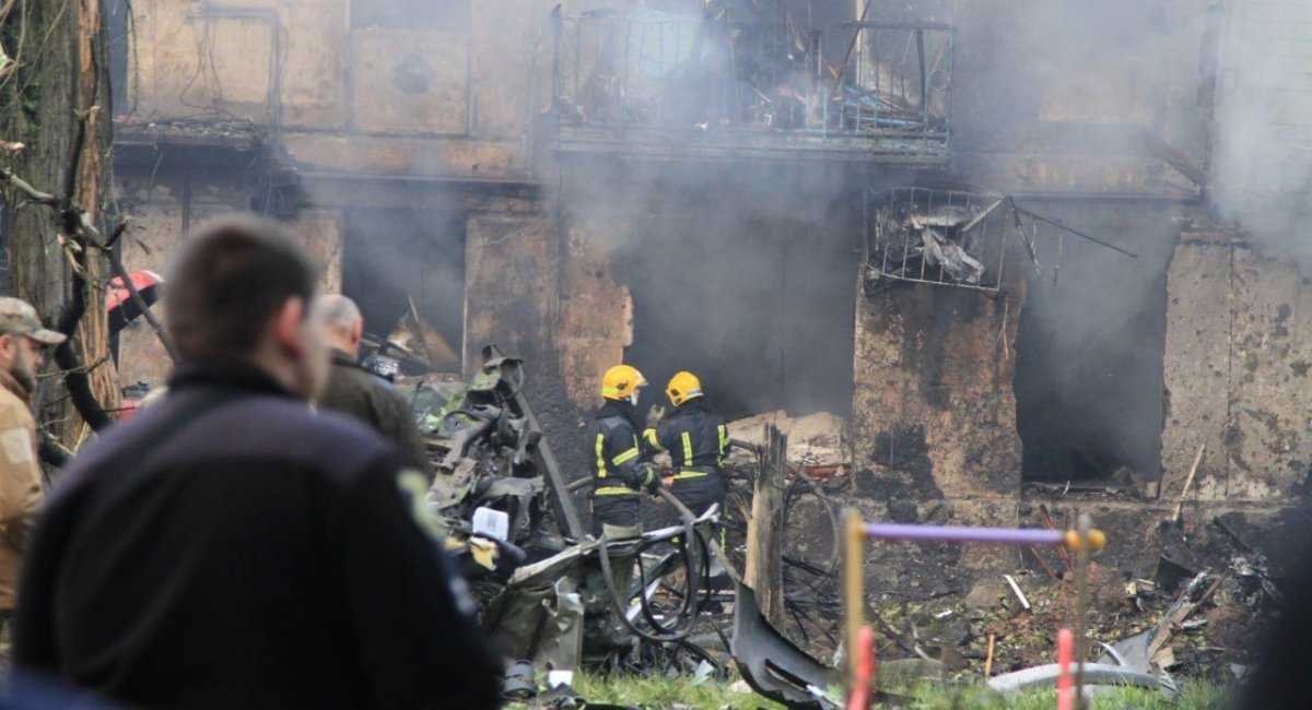 Aftermath of the russian military strike in Kryvyi Rih / Photo credit: Dnipropetrovsk Regional Military Administration