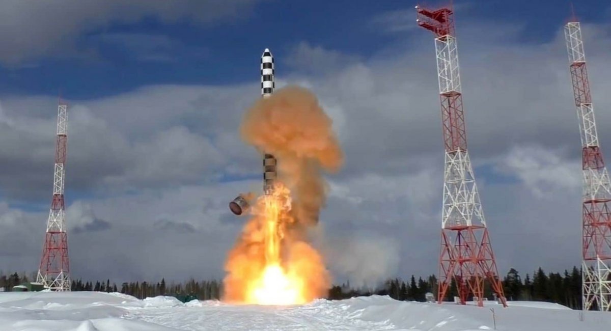 Illustrative photo: RS-28 Sarmat ICBM test launch / Open-source archive photo