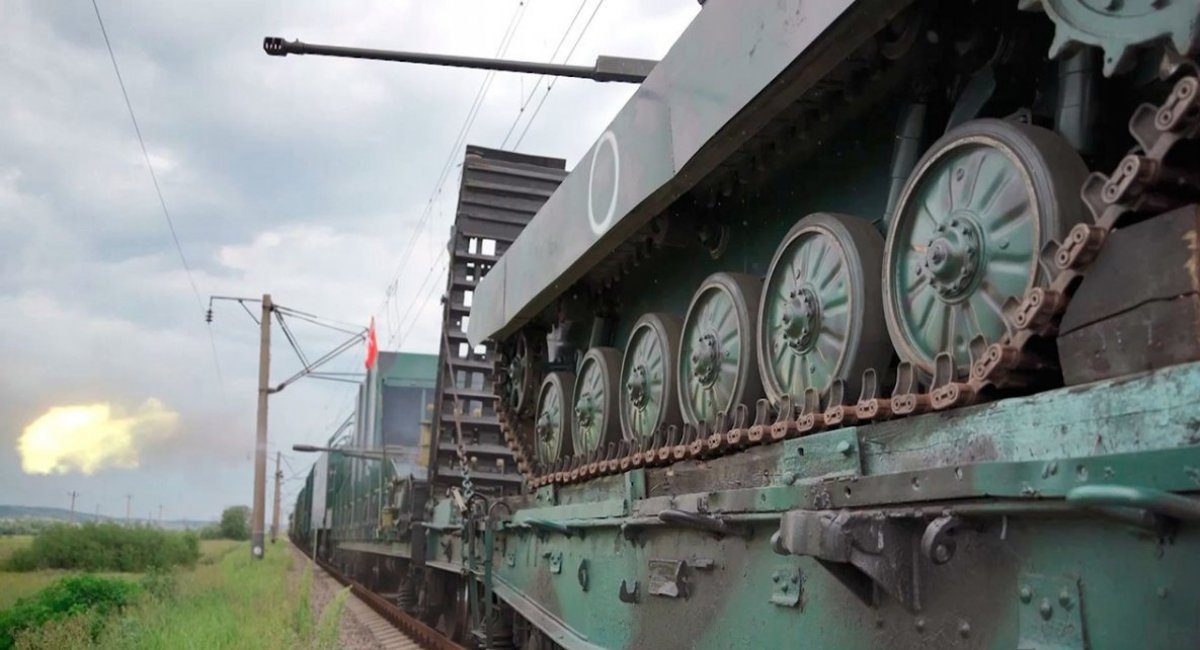 Armored train of the russian invaders / Open source photo
