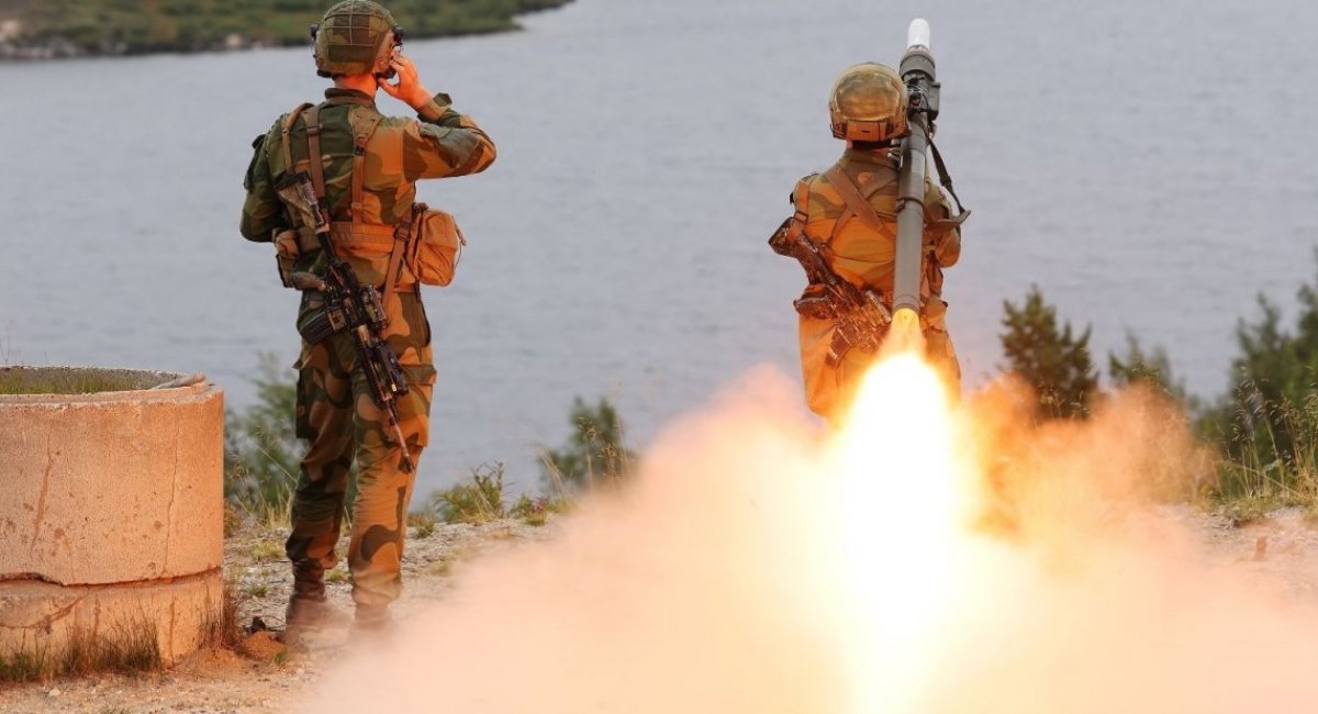 Launch from Piorun MANPADS / Photo credit: Polska Grupa Zbrojeniowa