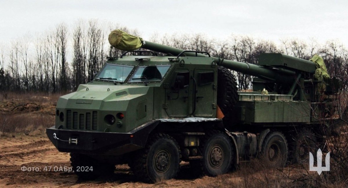 Ukrainian 2S22 Bohdana wheeled howitzer / Photo credit: The 47th Separate Mechanized Brigade