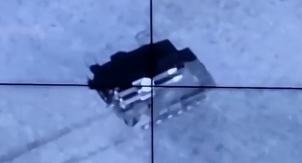 Frame from the video of the drone / Photo credit : General Staff of the Armed Forces of Ukraine