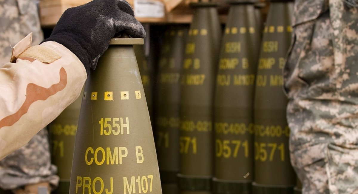 The 155mm ammunition / Photo credit: The United States Department of Defense