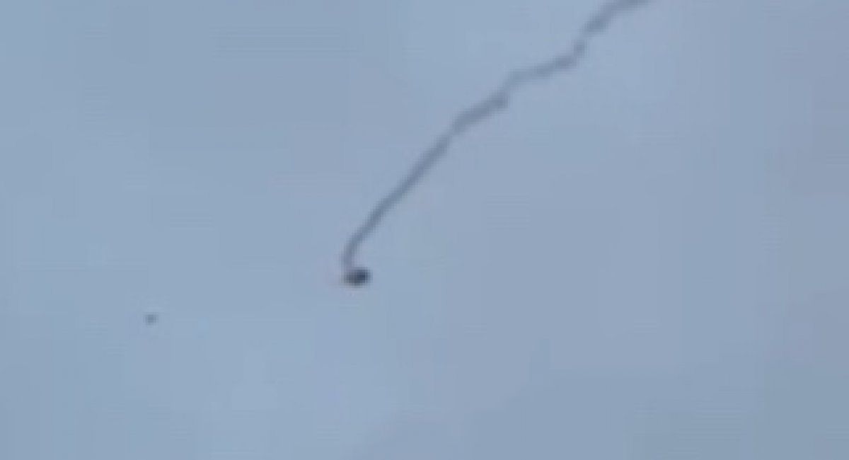 The destruction of russian Shahed drone / Screenshot from video 