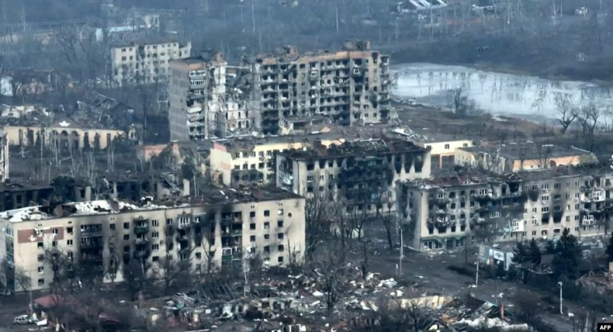 Currently, Bakhmut (once one of the most beautiful cities of the Donetsk region) is almost completely destroyed and is a bloody battlefield / Photo credit: AFP