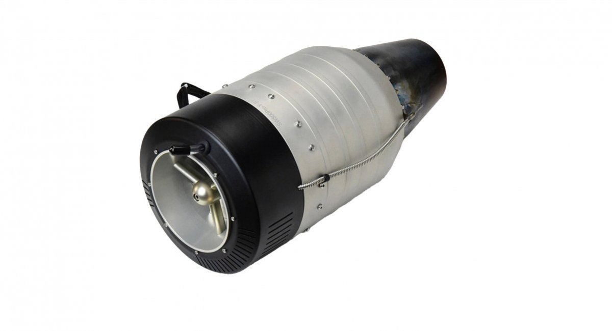 Chinese SW800 turbojet engine by Swiwin / Open source photo