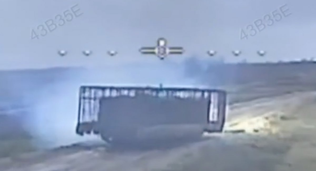 russian forces attempted a mechanized assault on Ukrainian positions in Dnipropetrovsk region / screenshot from video 