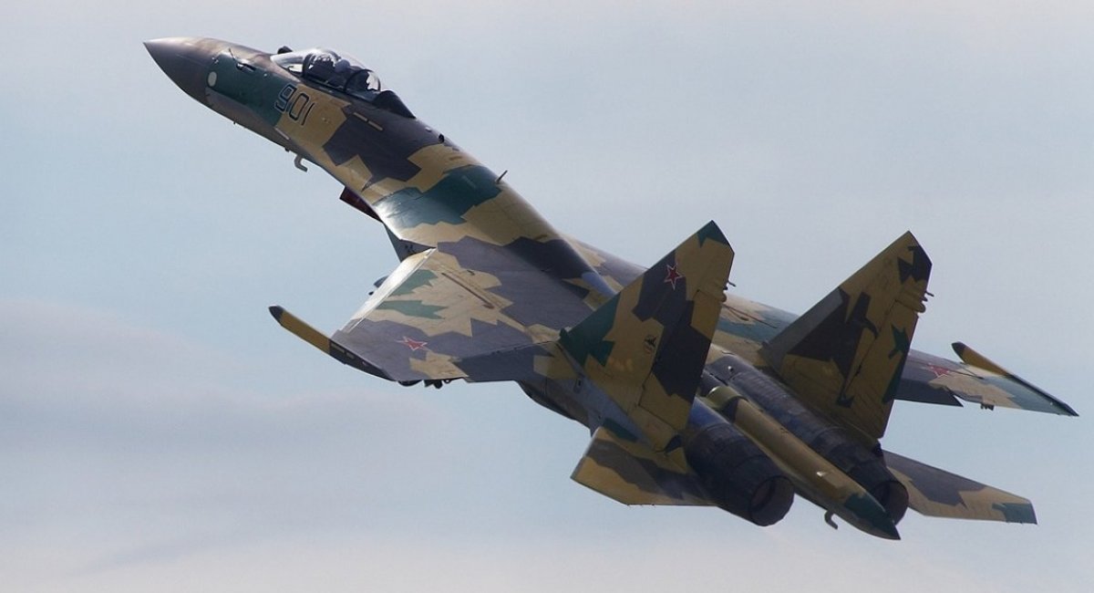 Russian Su-35 fighter, photo for illustrate 