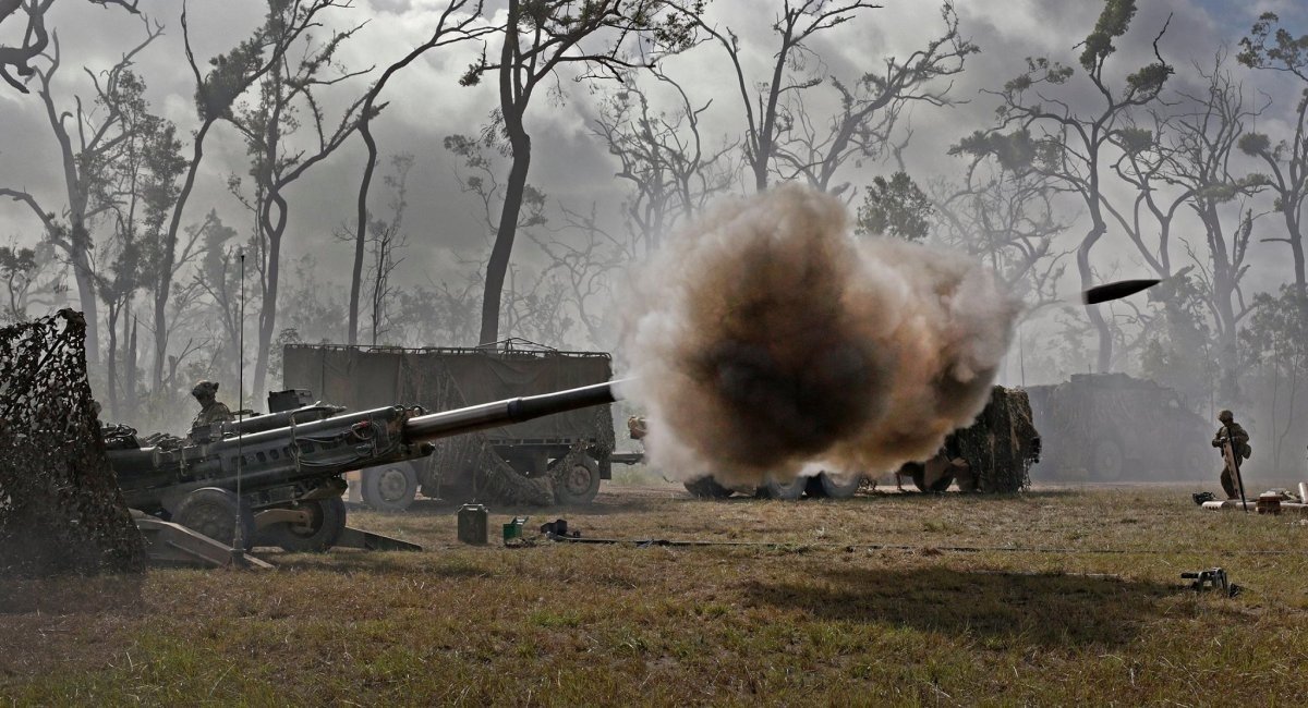 Shot from the M777 howitzer, illustrative photo