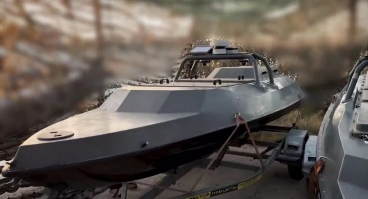 Illustrative photo: one of russia's earlier showcased maritime combat drones / Photo source: russian media