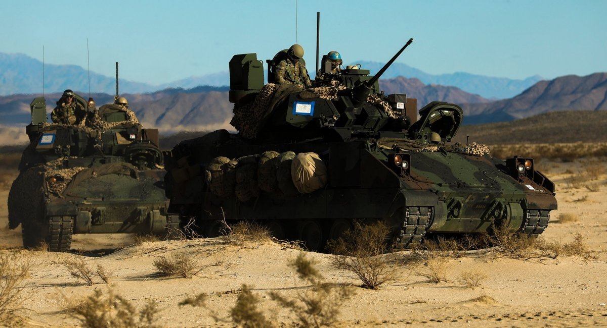M2A4 Bradley​ infantry fighting vehicle of the 2nd Armored Brigade / Photo credit: US Department of Defense