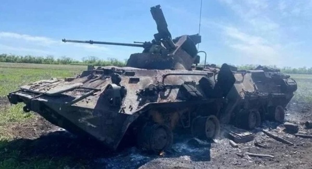 russian BTR-82A that was destroyed by Ukrainian troops - Illustrative photo from open sources 