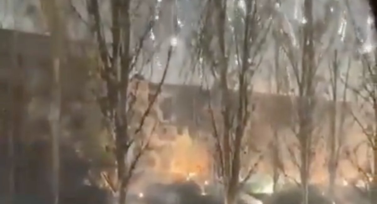 Incendiary shelling in Bakhmut / open source 