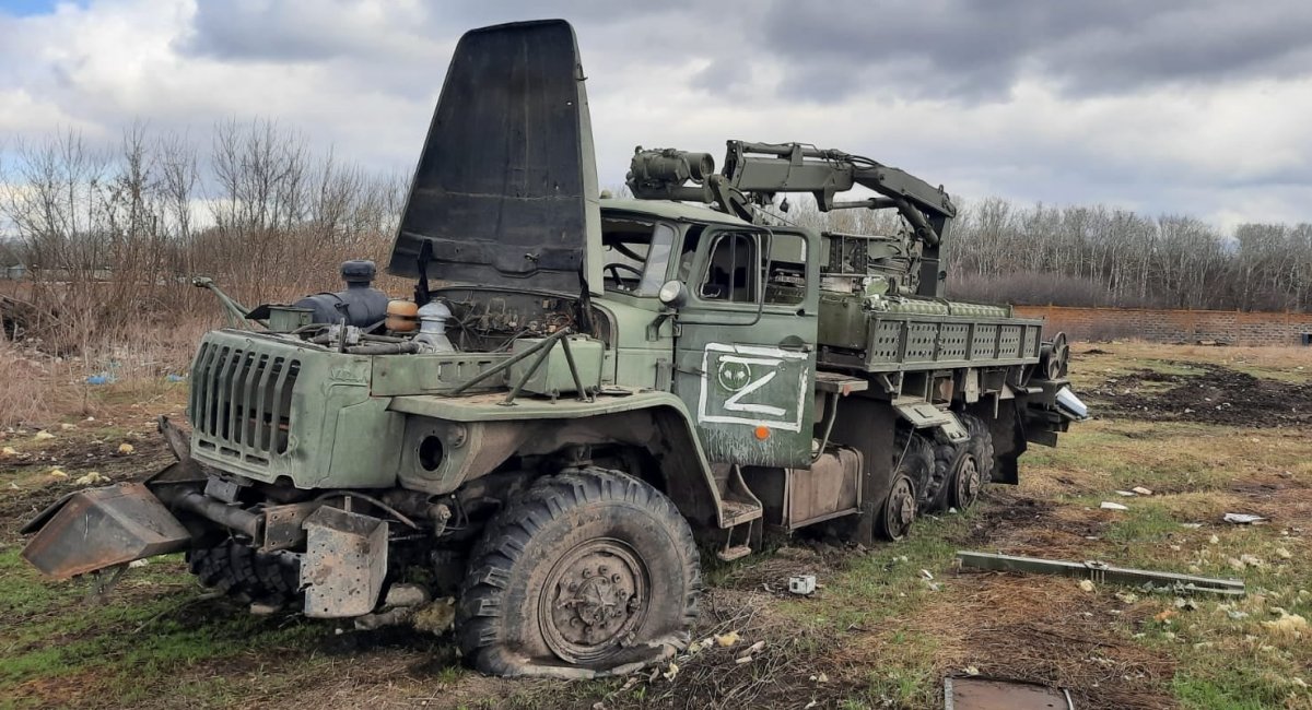 Russian Ural-4320 truck, that was destroyed in Ukraine
