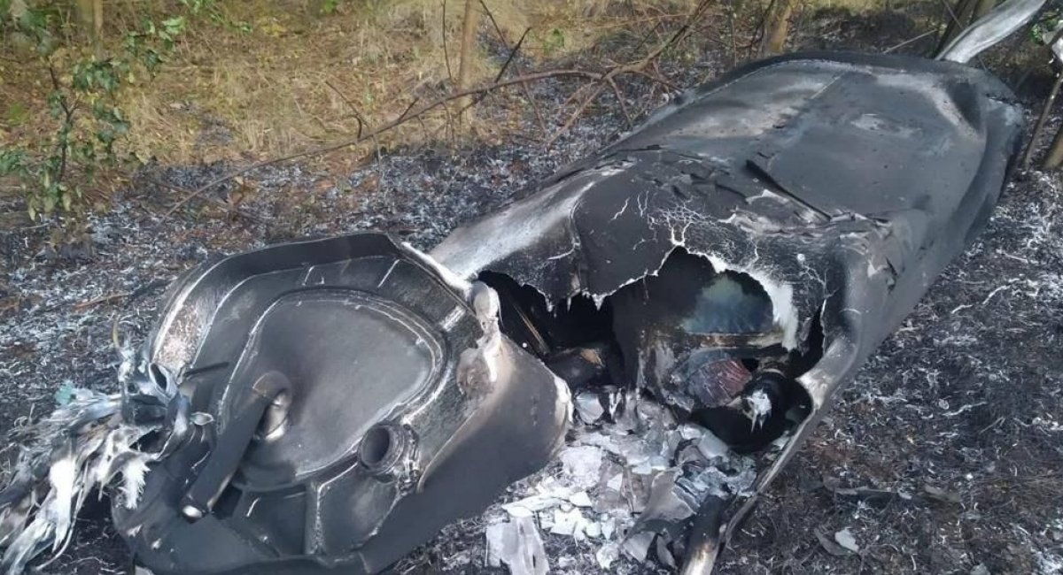 Photo for illustration / russian cruise missile that was shot down by Ukrainian troops