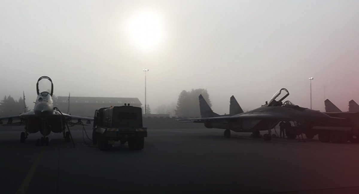 Slovak MiG-29SA fighters before departure for Ukraine / Screenshot from a video by the Ministry of Defense of Slovakia