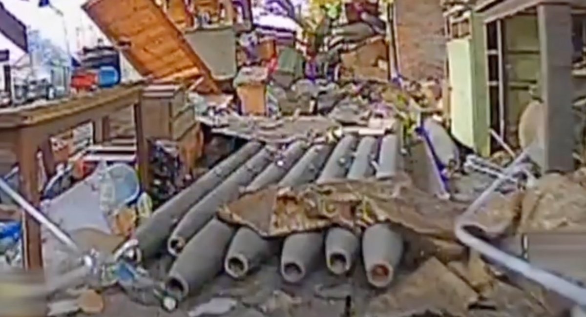 russian Grad-P ammunition / screenshot from video 