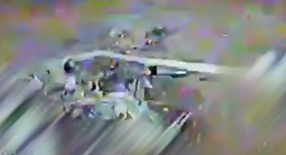 russian Su-35 fighter / screenshot from video 