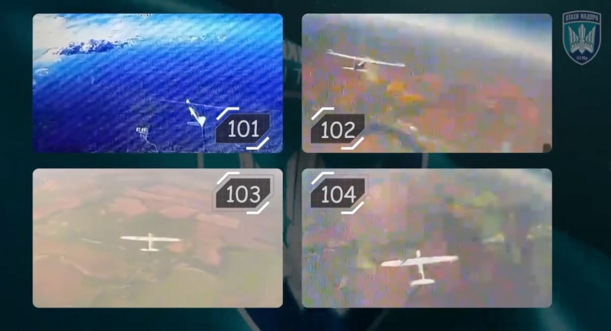 Ukraine's Komanda Topota unit eliminated a swarm of russian drones / screenshot from video 